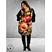 GOZZIP Tuniek Ava Zwart/Bloemen